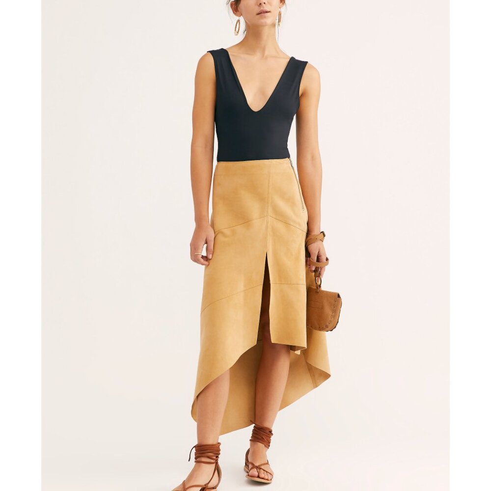 NWT FREE PEOPLE Keep It Sleek Bodysuit / Black - Picture 5 of 7